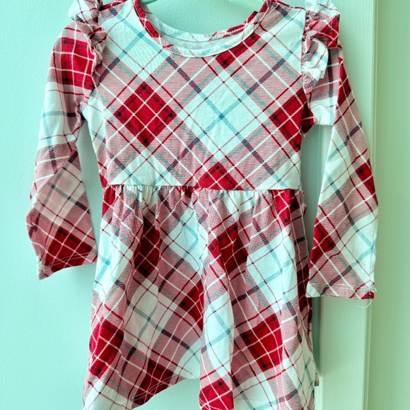 Children’s Place Red Plaid Dress - Picture 4 of 4